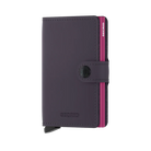 'Secrid Miniwallet - Matte' in 'Dark Purple-Fuchsia' colour