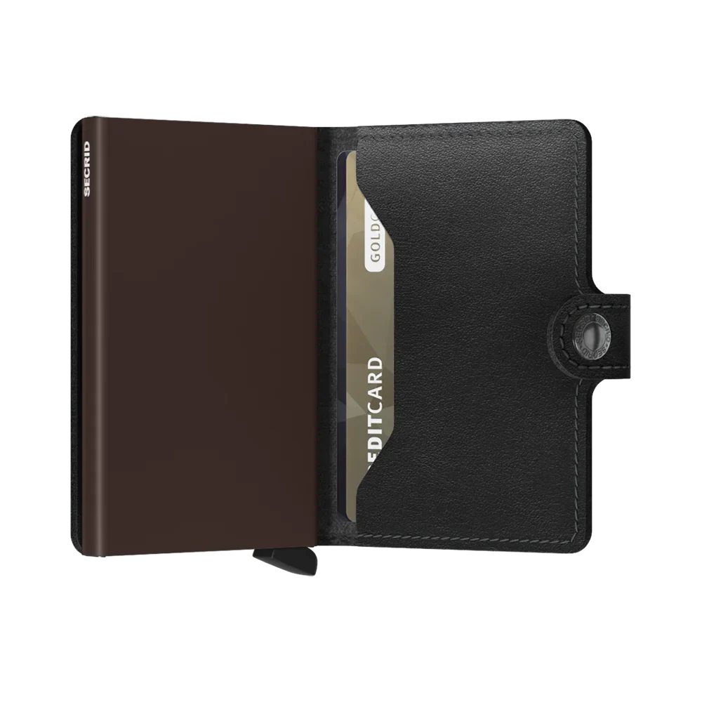 'Secrid Miniwallet - Original' in 'Black-Brown' colour