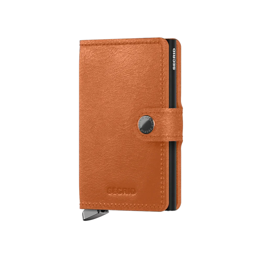 'Secrid Miniwallet - Premium Basco' in 'Cognac' colour