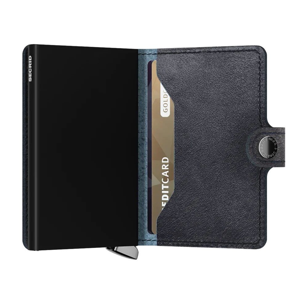 'Secrid Miniwallet - Premium Basco' in 'Navy' colour