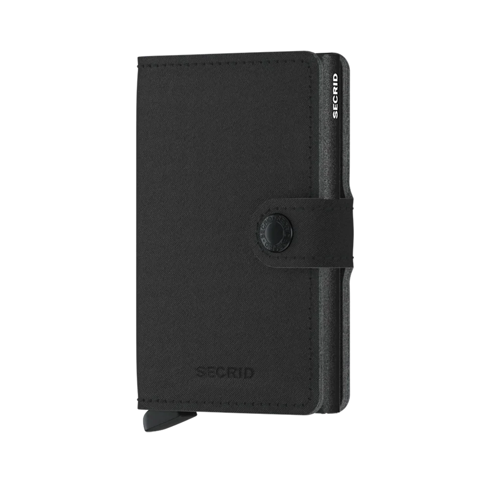 'Secrid Miniwallet - Yard Powder (Non-Leather)' in 'Black' colour