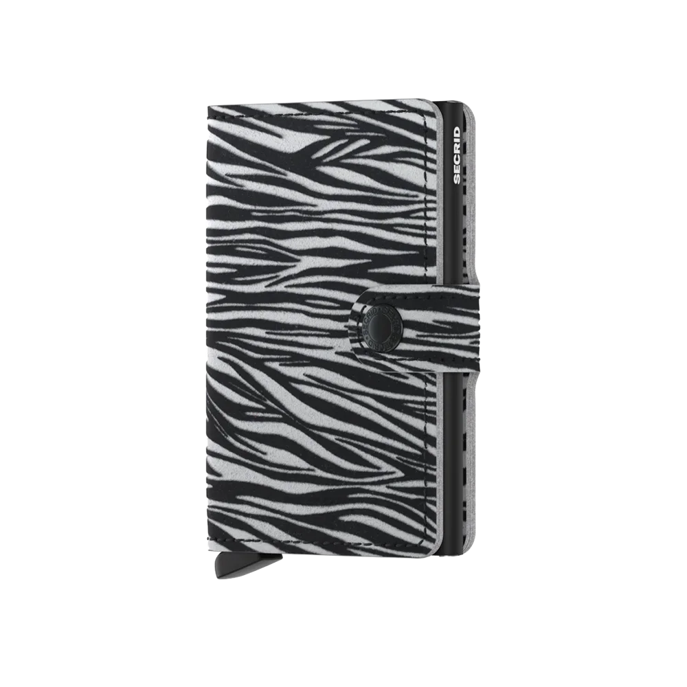 'Secrid Miniwallet - Zebra' in 'Light Grey' colour