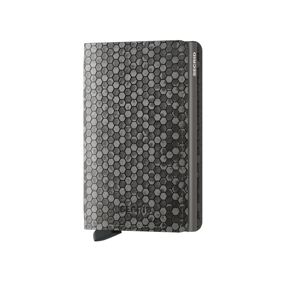 'Secrid Slimwallet - Hexagon' in 'Grey' colour