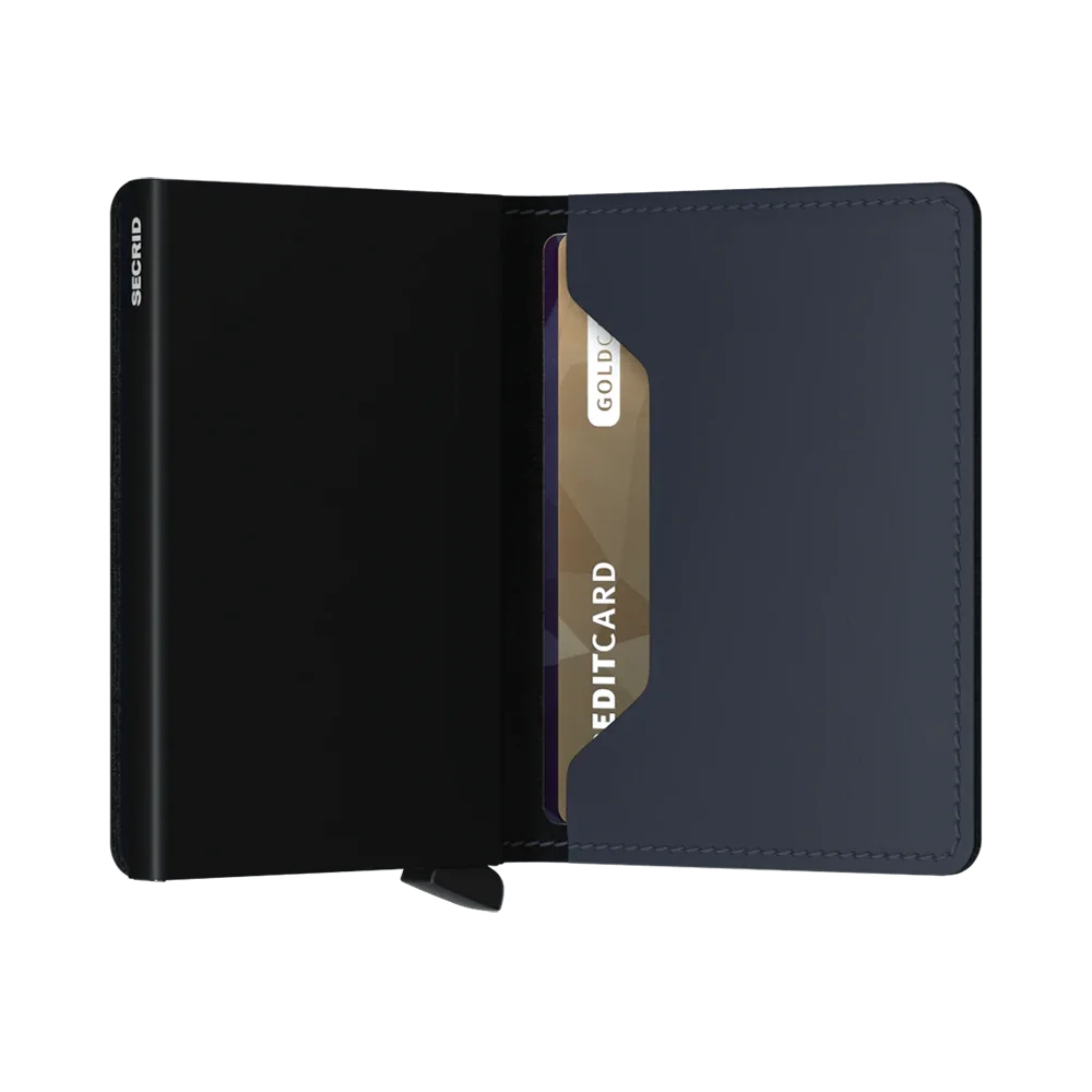 'Secrid Slimwallet - Matte' in 'Night Blue' colour