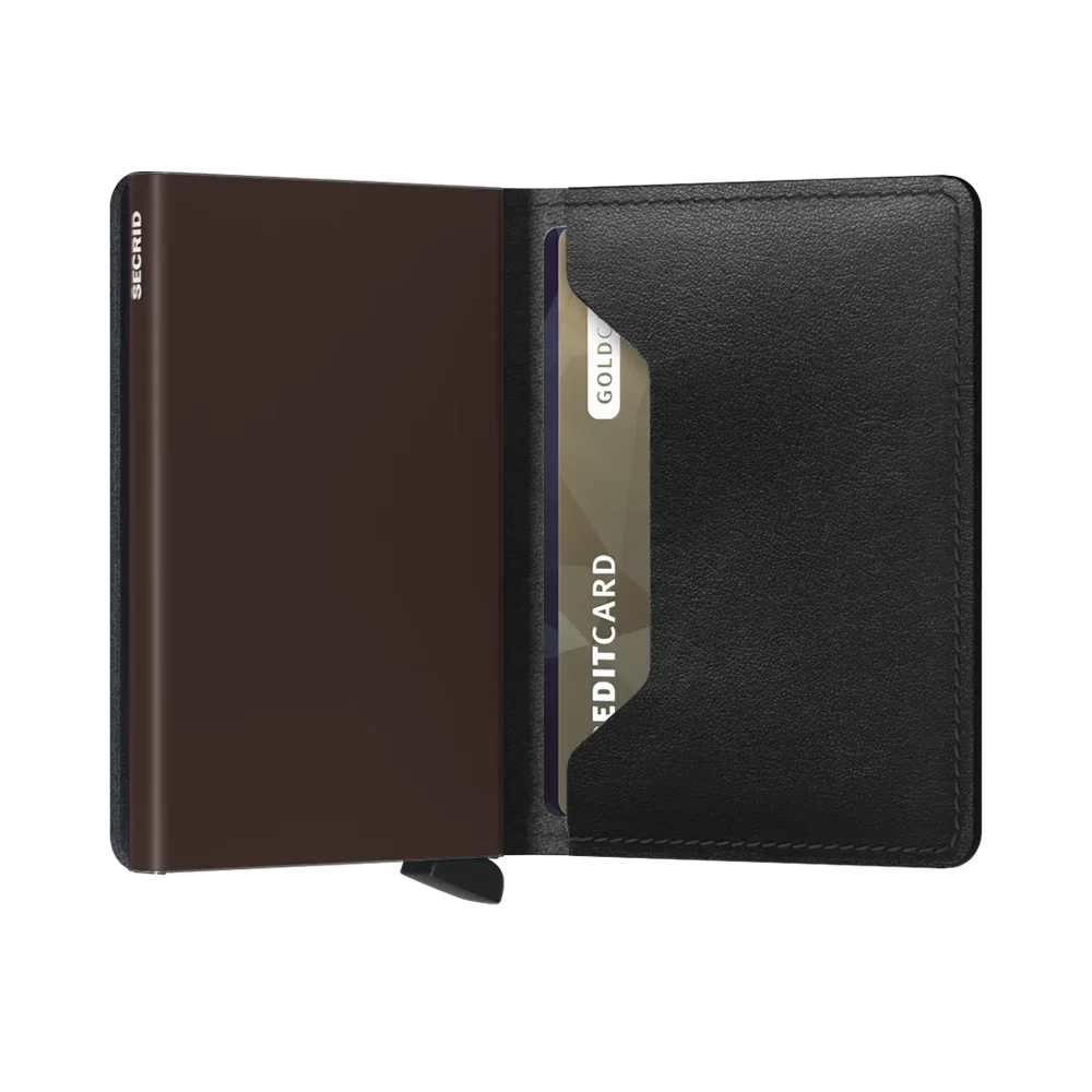 'Secrid Slimwallet - Original' in 'Black-Brown' colour