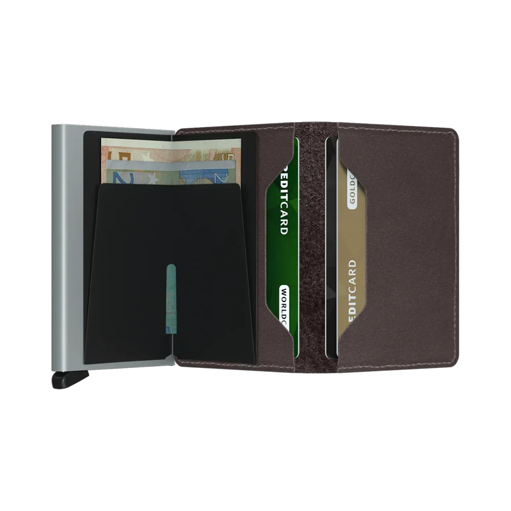 'Secrid Slimwallet - Original' in 'Dark Brown' colour