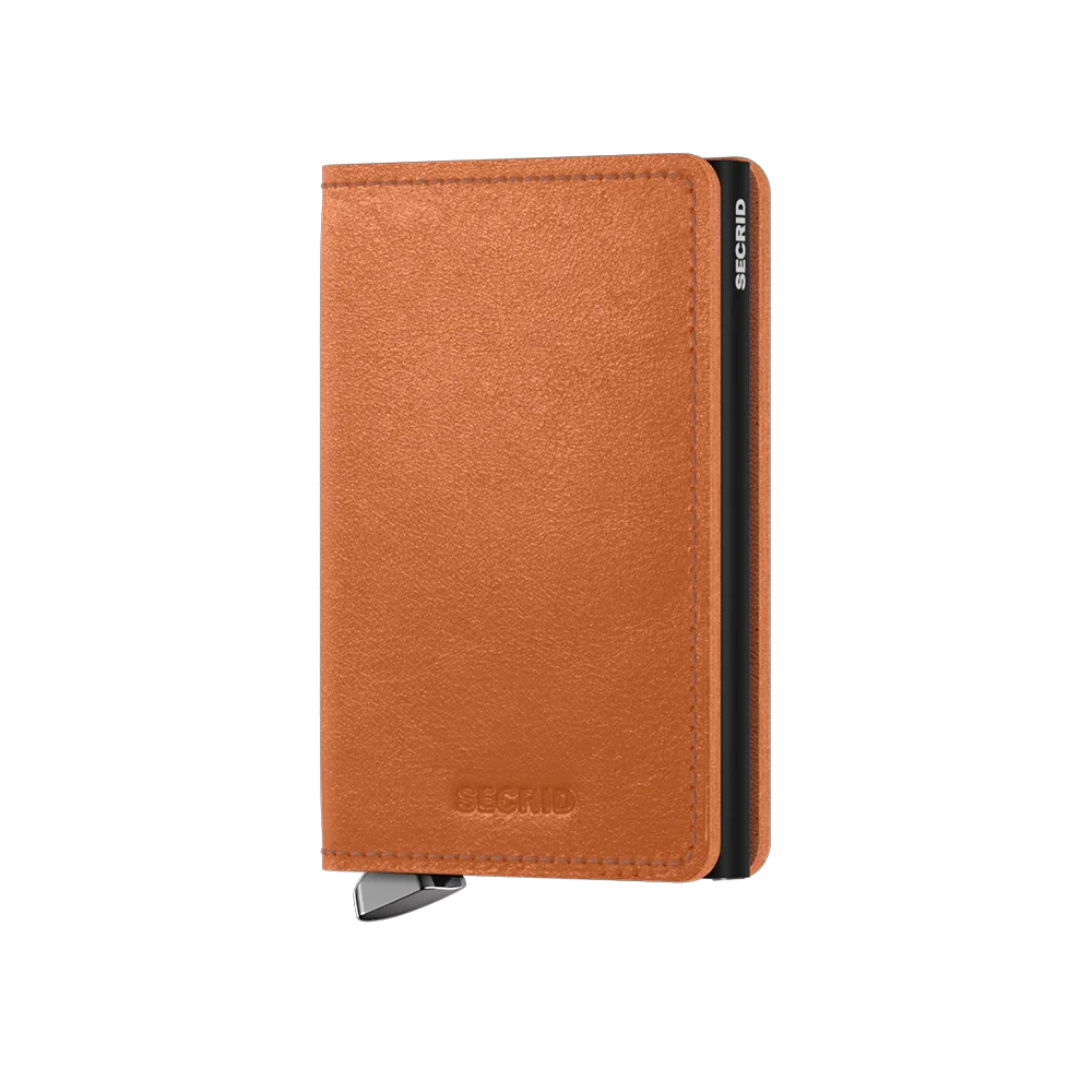 'Secrid Slimwallet - Premium Basco' in 'Cognac' colour