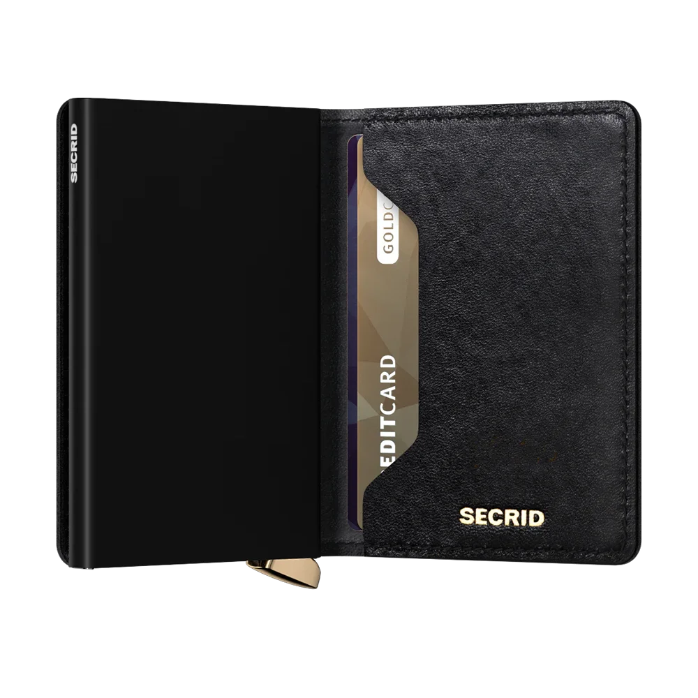 'Secrid Slimwallet - Premium Emboss Diamond' in 'Black' colour