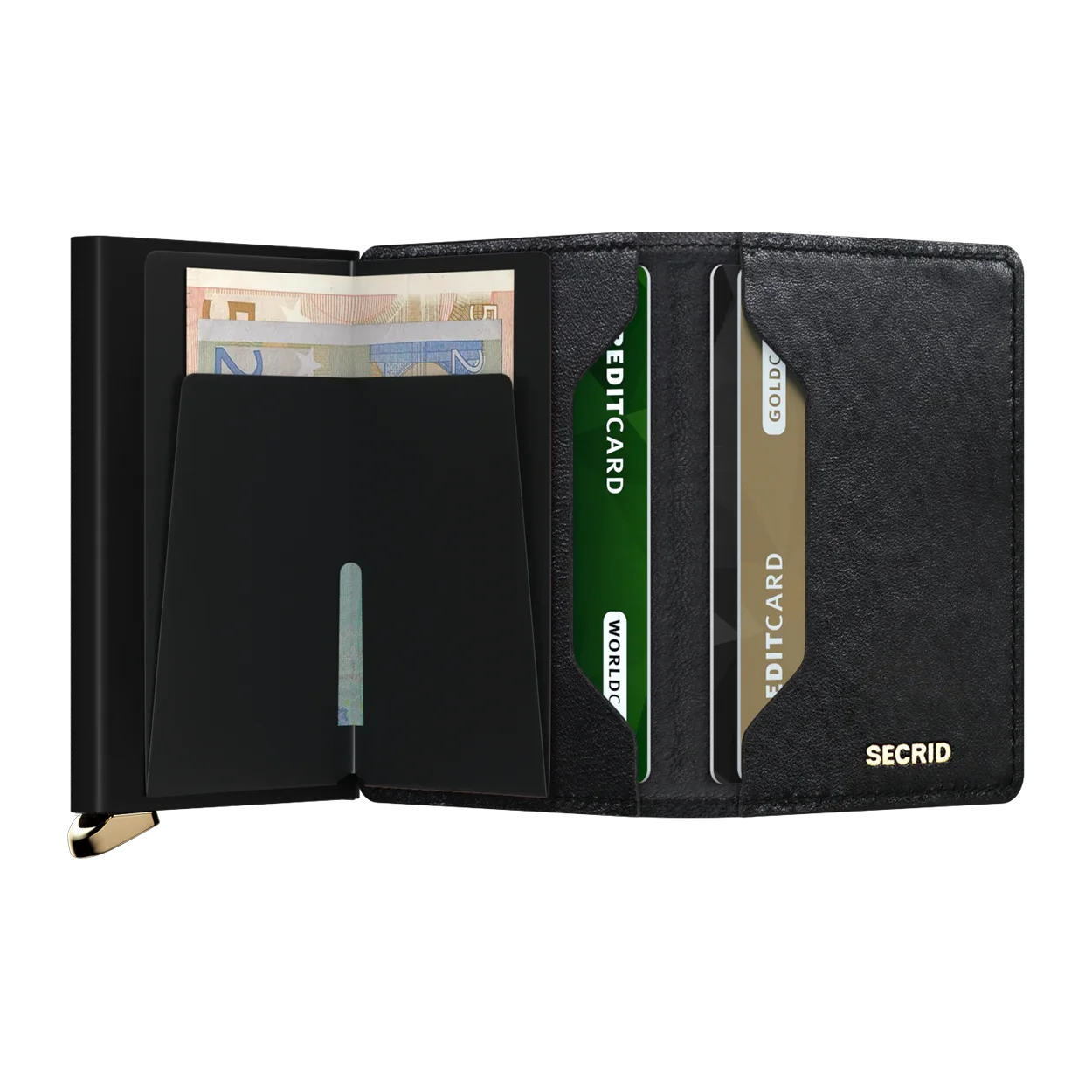 'Secrid Slimwallet - Premium Emboss Diamond' in 'Black' colour