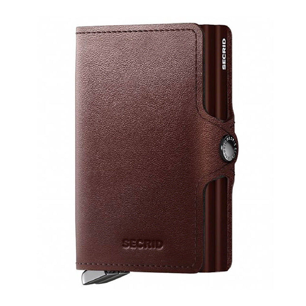 'Secrid Twinwallet - Premium Dusk' in 'Dark Brown' colour