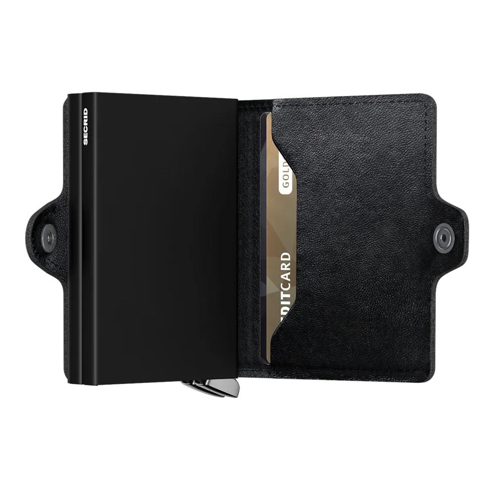 'Secrid Twinwallet - Premium Emboss Lines' in 'Black' colour