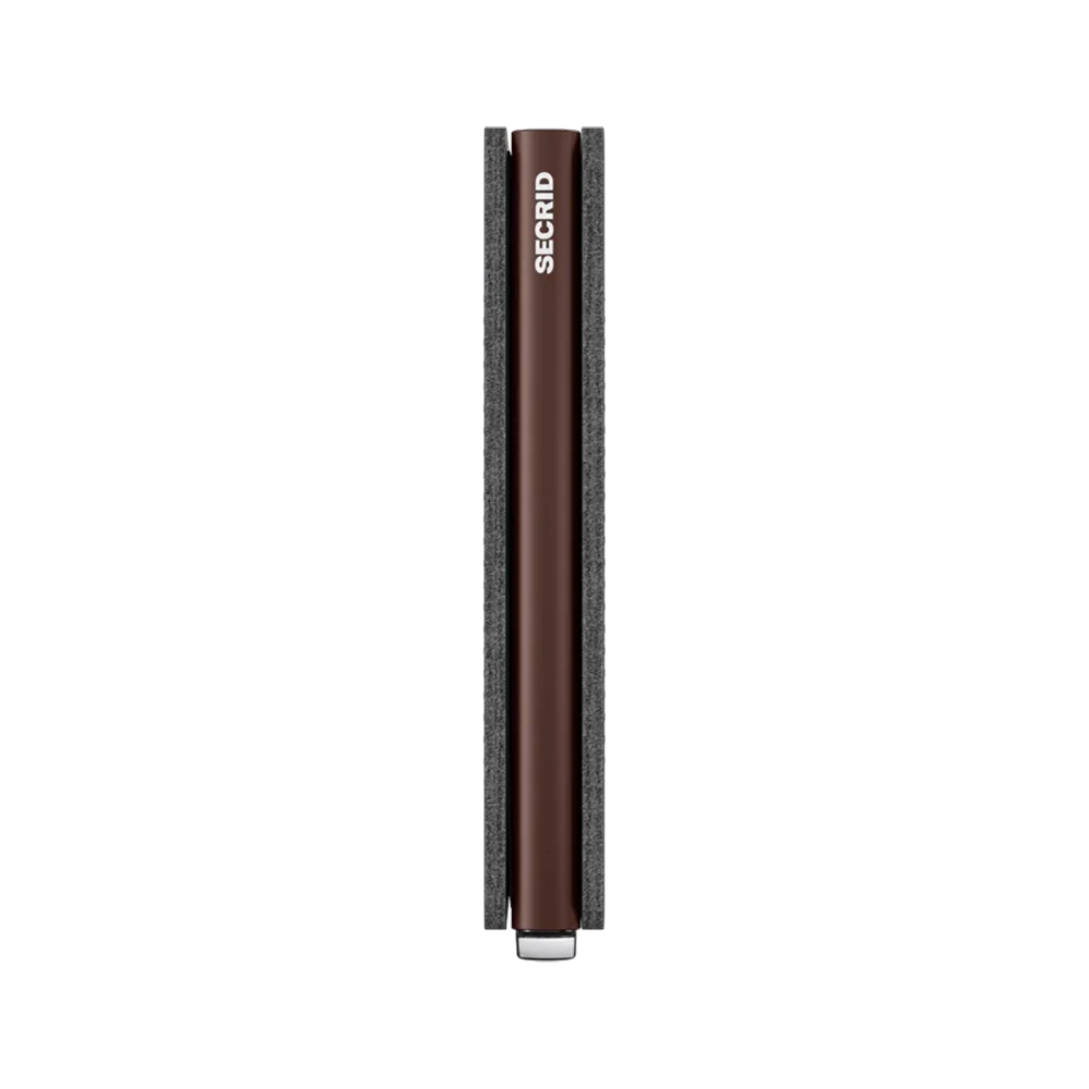 'Secrid Slimwallet - Premium Dusk' in 'Dark Brown' colour