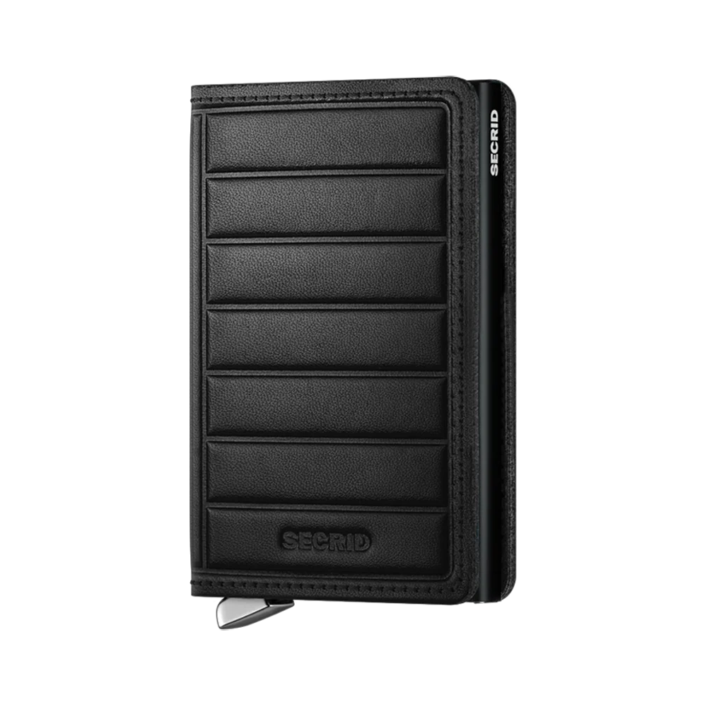 'Secrid Slimwallet - Premium Emboss Lines' in 'Black' colour