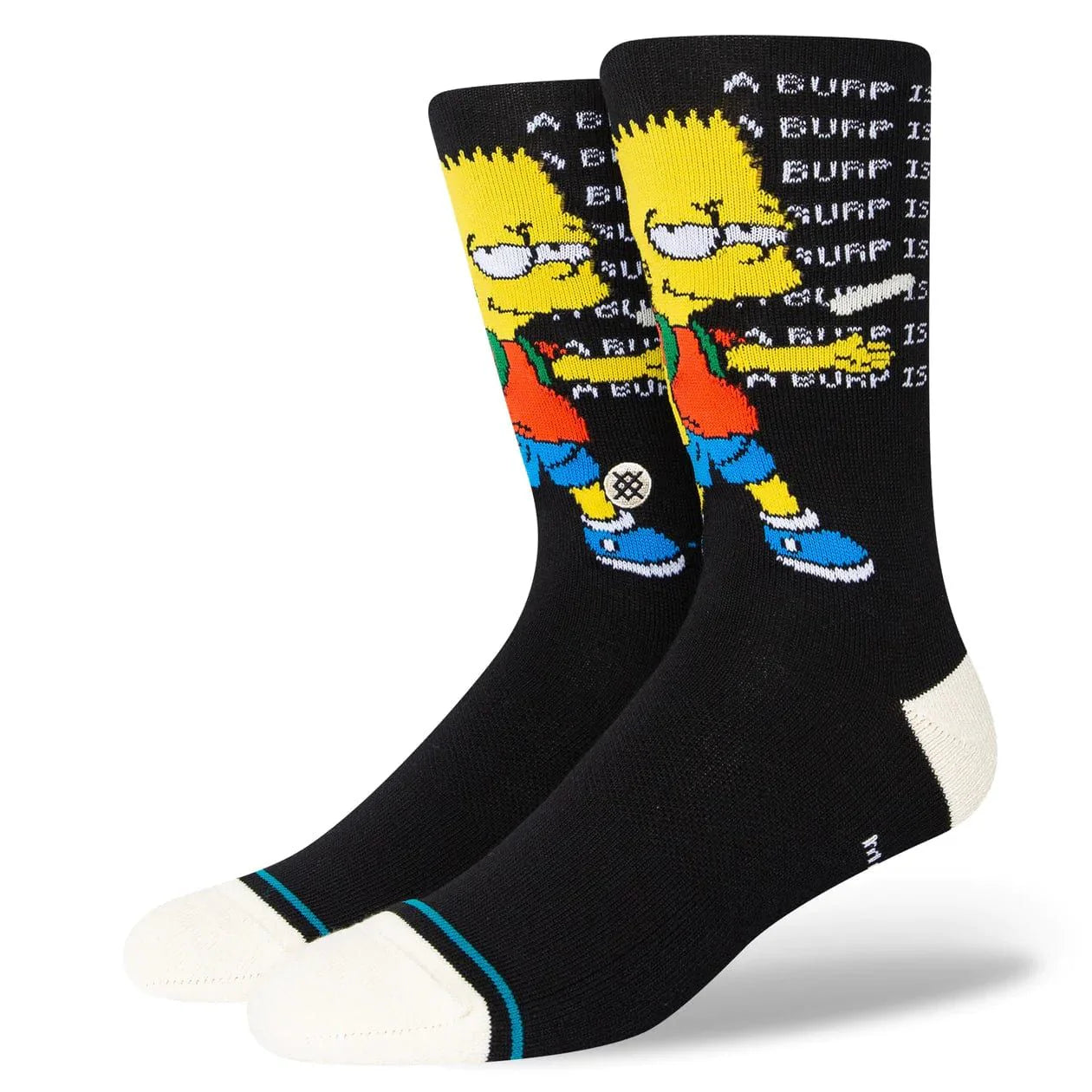 Simpsons X Stance Crew Socks in Troubled Bart print