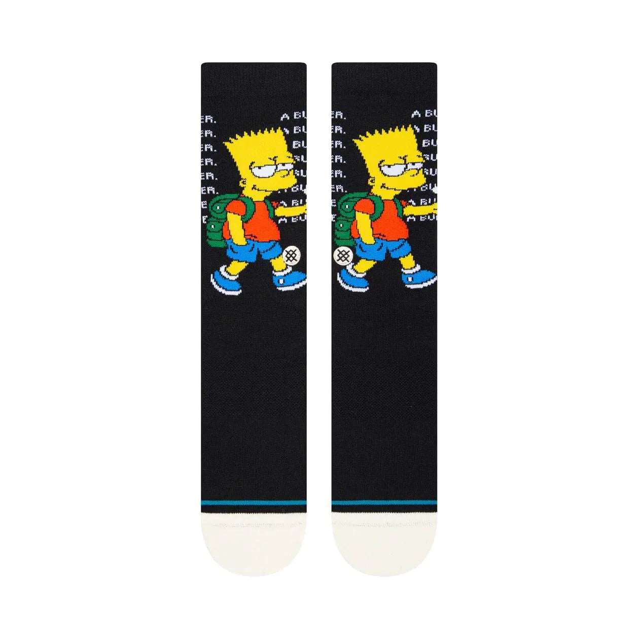 Simpsons X Stance Crew Socks in Troubled Bart print