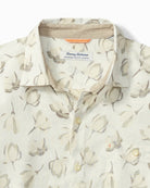 'Tommy Bahama Barbados Breeze Magnolia Blooms Stretch Linen Shirt' in 'Continental' colour