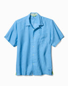 'Tommy Bahama Sea Glass Camp Shirt' in 'Blue Yonder' colour