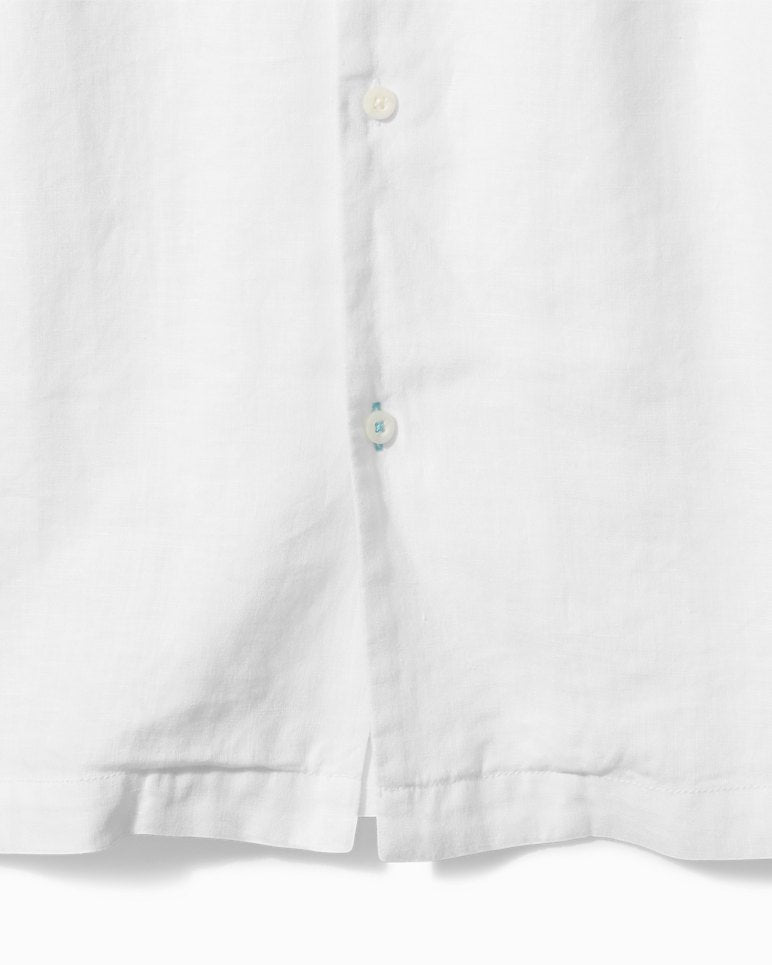 'Tommy Bahama Sea Glass Camp Shirt' in 'White' colour