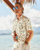 'Tommy Bahama Veracruz Cay Brewhama Short-Sleeve Shirt' in 'Lychee' colour
