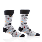 'Yo Sox Graduation Crew Socks' in 'Grey' colour