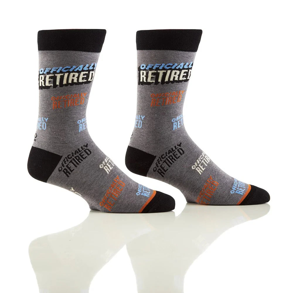 'Yo Sox Officially Retired Crew Socks' in 'Grey' colour