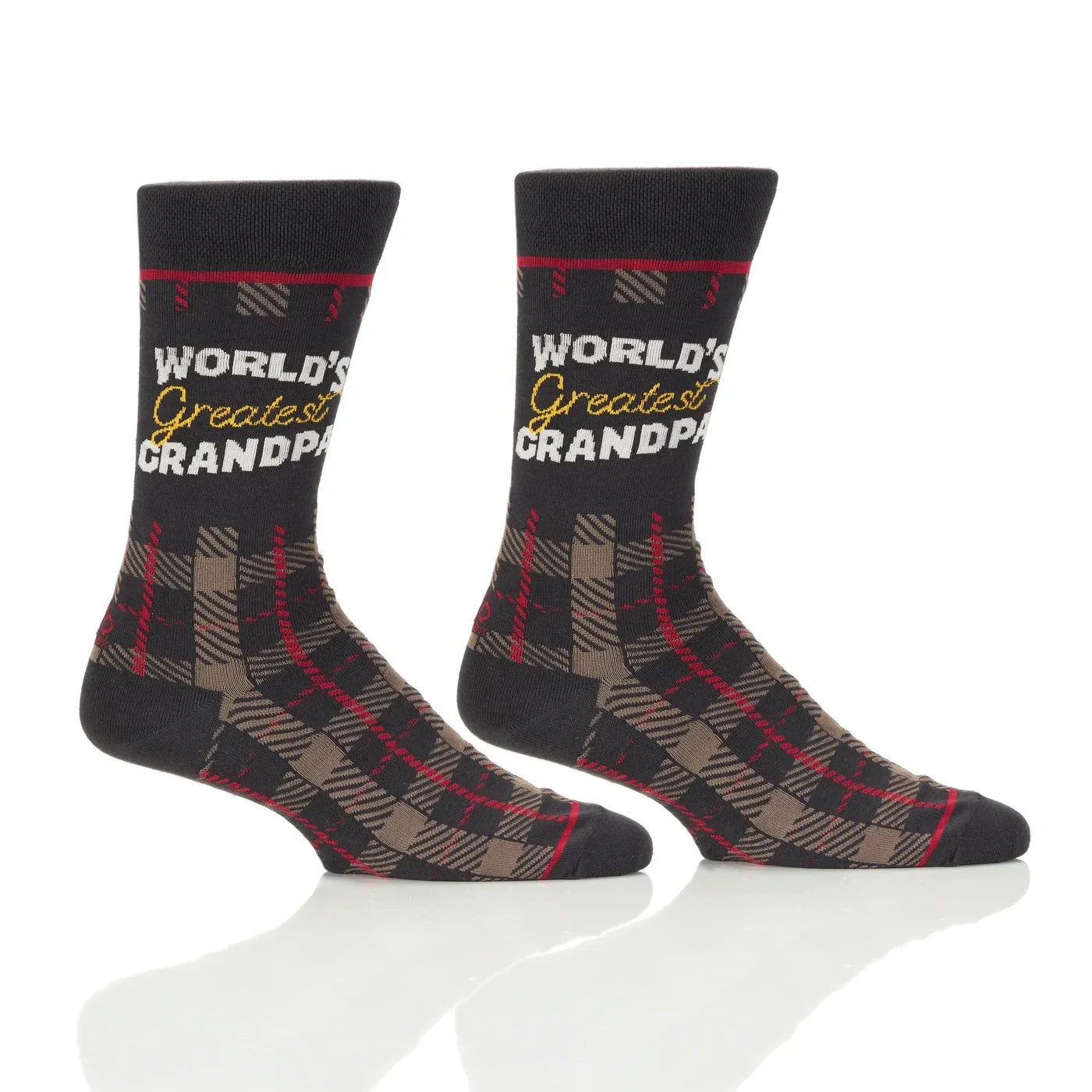 'Yo Sox Worlds Greatest Grandpa Crew Socks' in 'Black' colour