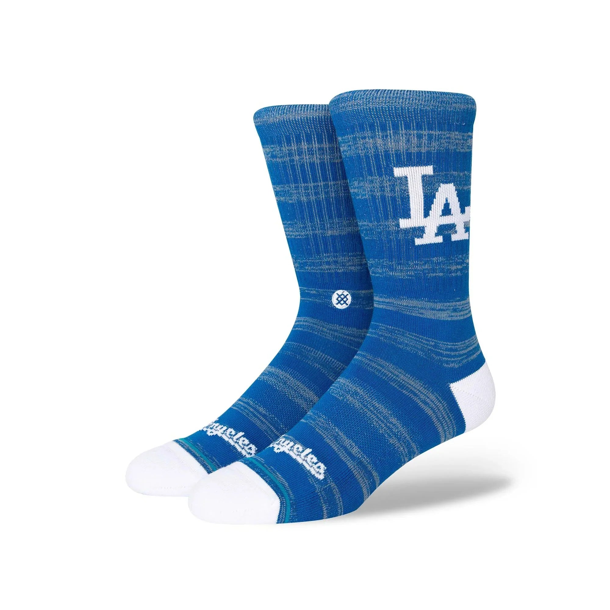 'Stance Los Angeles Dodgers Twist Crew Socks' in 'Blue' colour