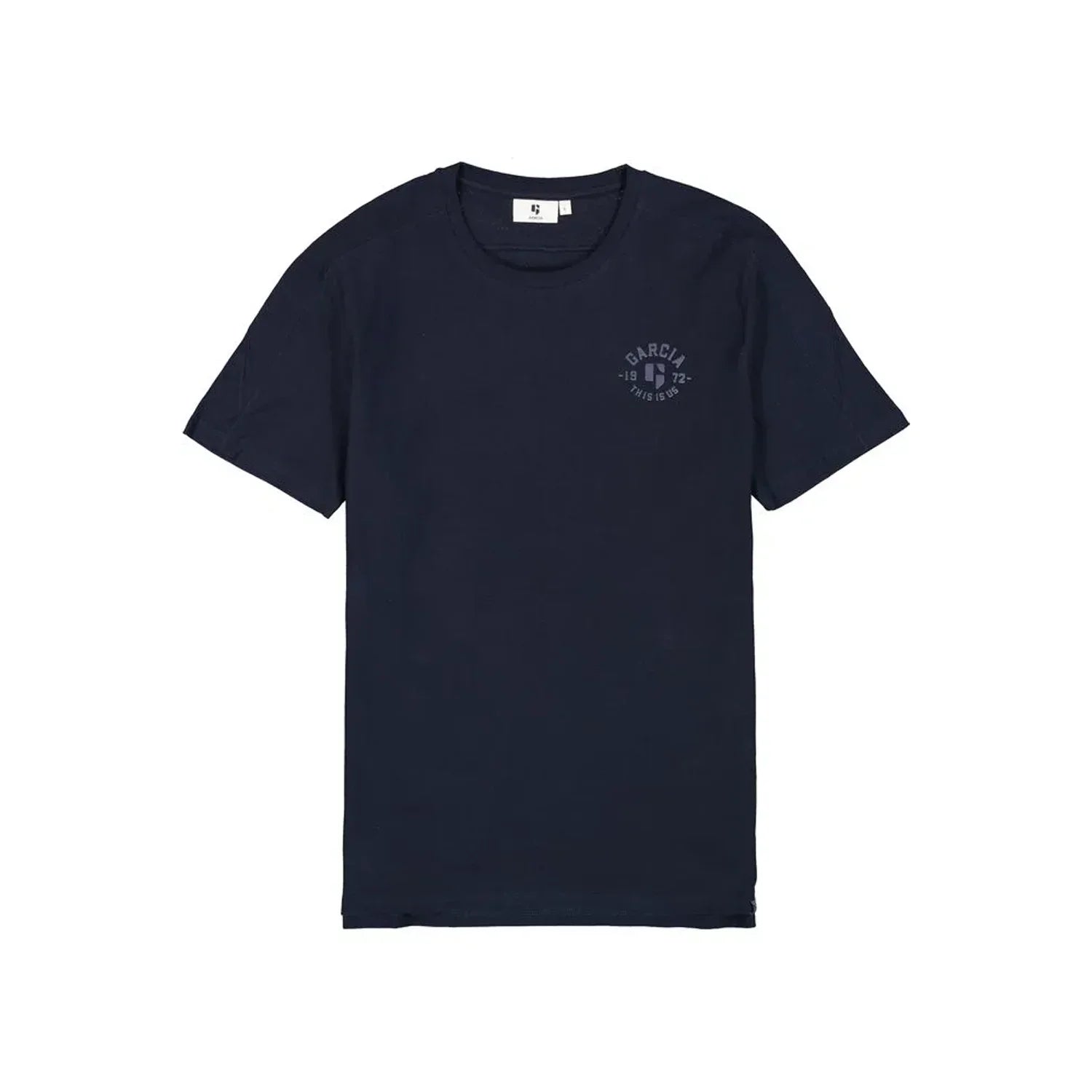 'Garcia N41205 Short Sleeve T-Shirt' in 'Dark Moon' colour