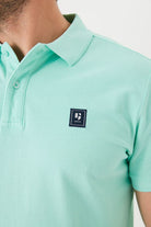 'Garcia Z1105 Cotton Pique Polo Shirt' in 'Mint' colour