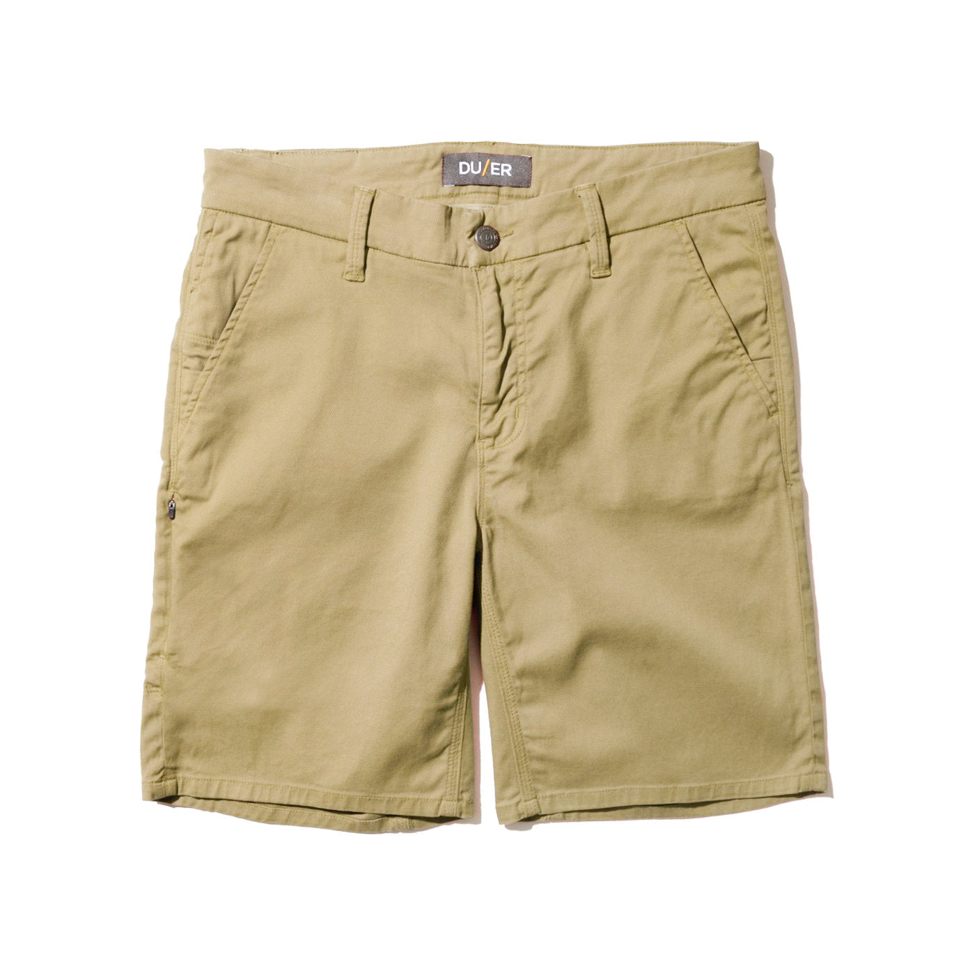 'Du/er Live Free Journey Shorts' in 'Desert Khaki' colour