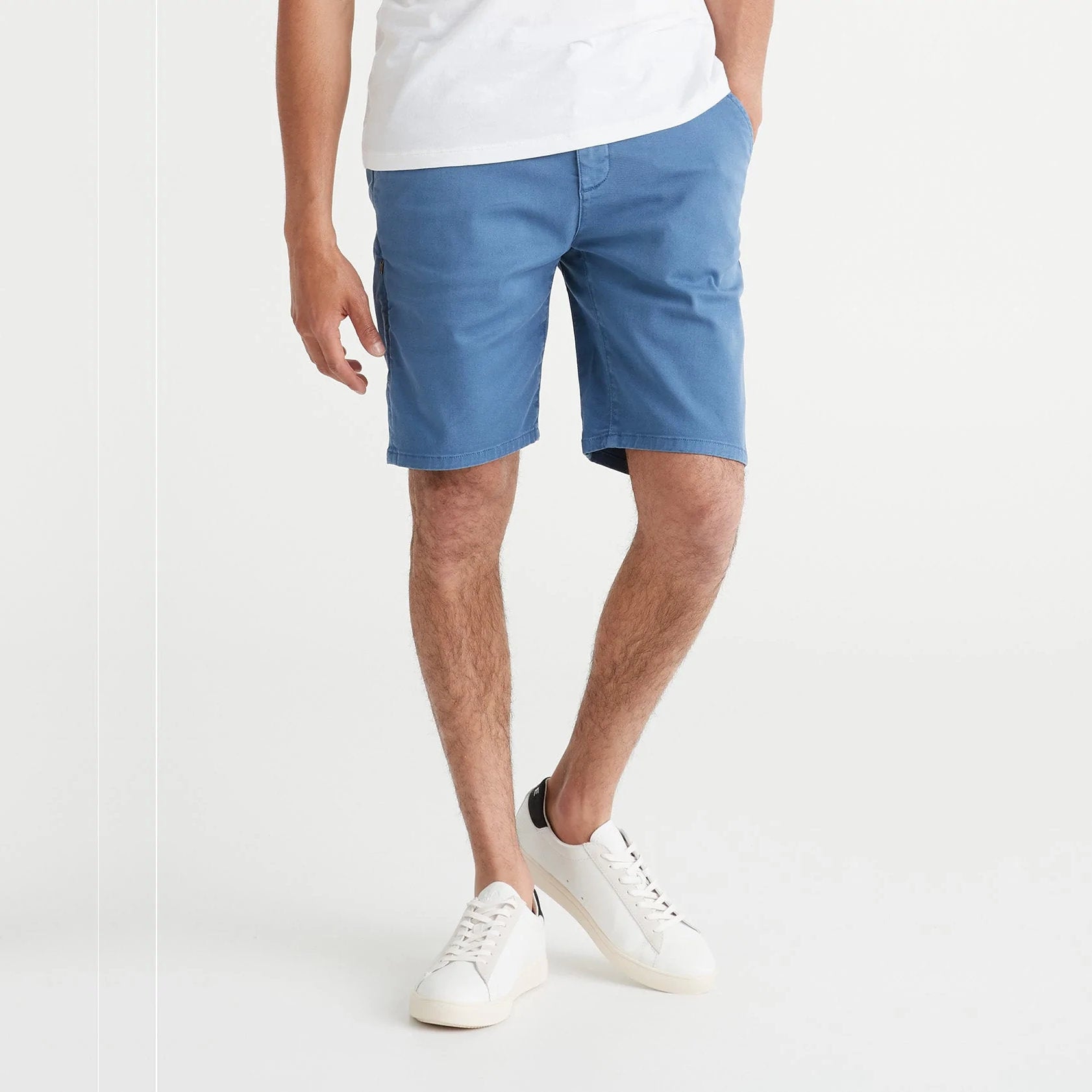 'Du/er Live Free Journey Shorts' in 'Blue Opal' colour