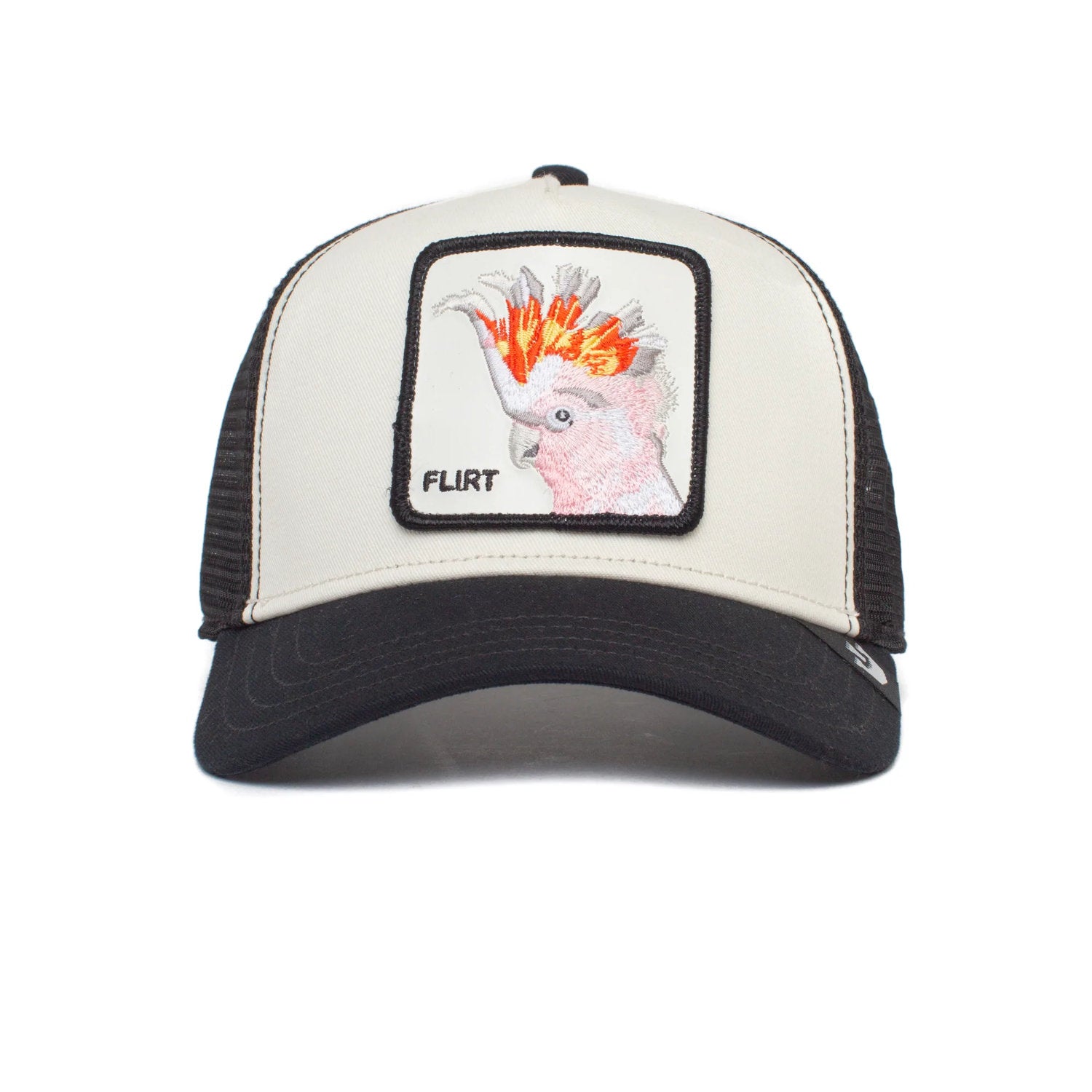 'Goorin Bros. The Flirty Bird Trucker Hat' in 'White & Black' colour