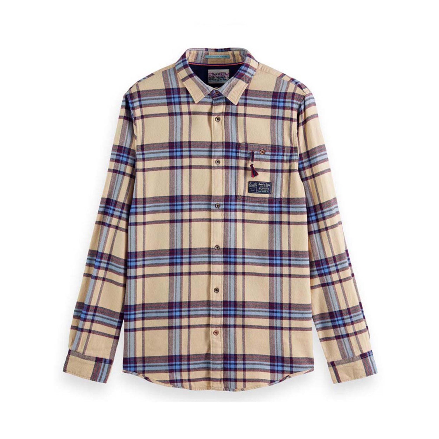 Scotch & Soda Mid-Weight Brushed Flannel Check Shirt – NYLA Fresh