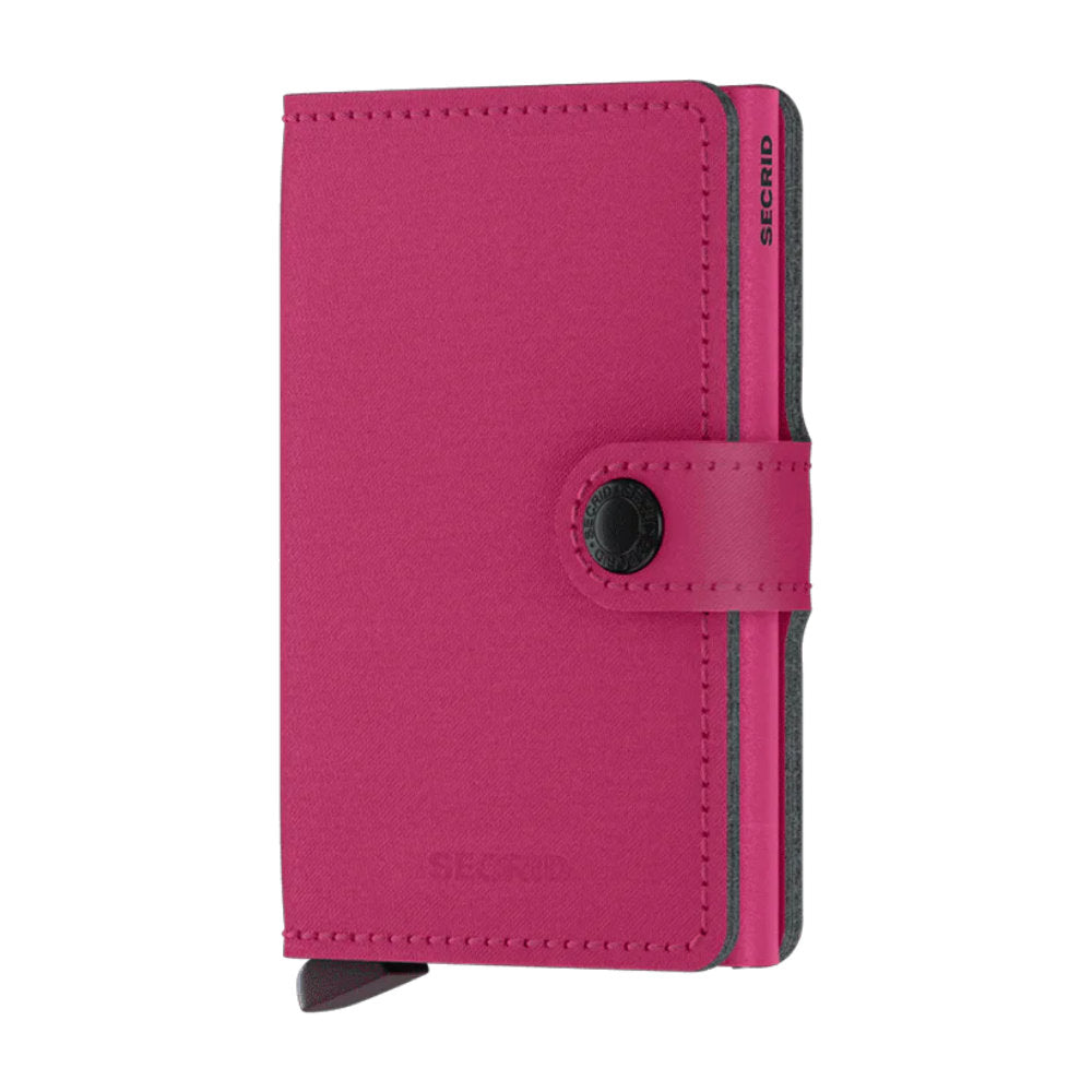 'Secrid Miniwallet - Yard Powder (Non-Leather)' in 'Fuchsia' colour