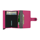 'Secrid Miniwallet - Yard Powder (Non-Leather)' in 'Fuchsia' colour