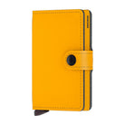 'Secrid Miniwallet - Yard Powder (Non-Leather)' in 'Ochre' colour