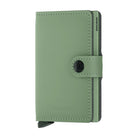 'Secrid Miniwallet - Yard Powder (Non-Leather)' in 'Pistachio' colour