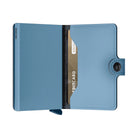 'Secrid Miniwallet - Yard Powder (Non-Leather)' in 'Sky Blue' colour