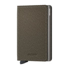 'Secrid Slimwallet - Carbon' in 'Khaki' colour