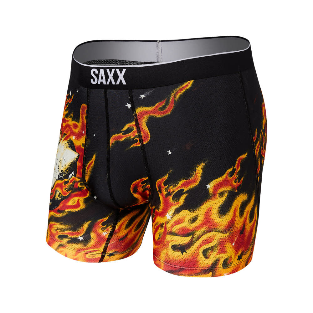 Volt Breathable Mesh Boxer Brief Flame Skull