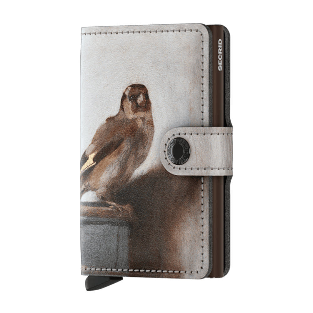 'Secrid Miniwallet - Art' in 'Goldfinch Mauritshuis' colour