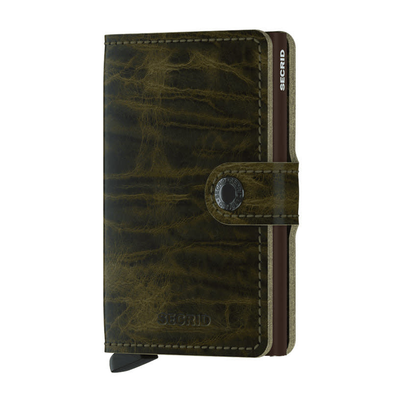 'Secrid Miniwallet - Dutch Martin' in 'Olive' colour