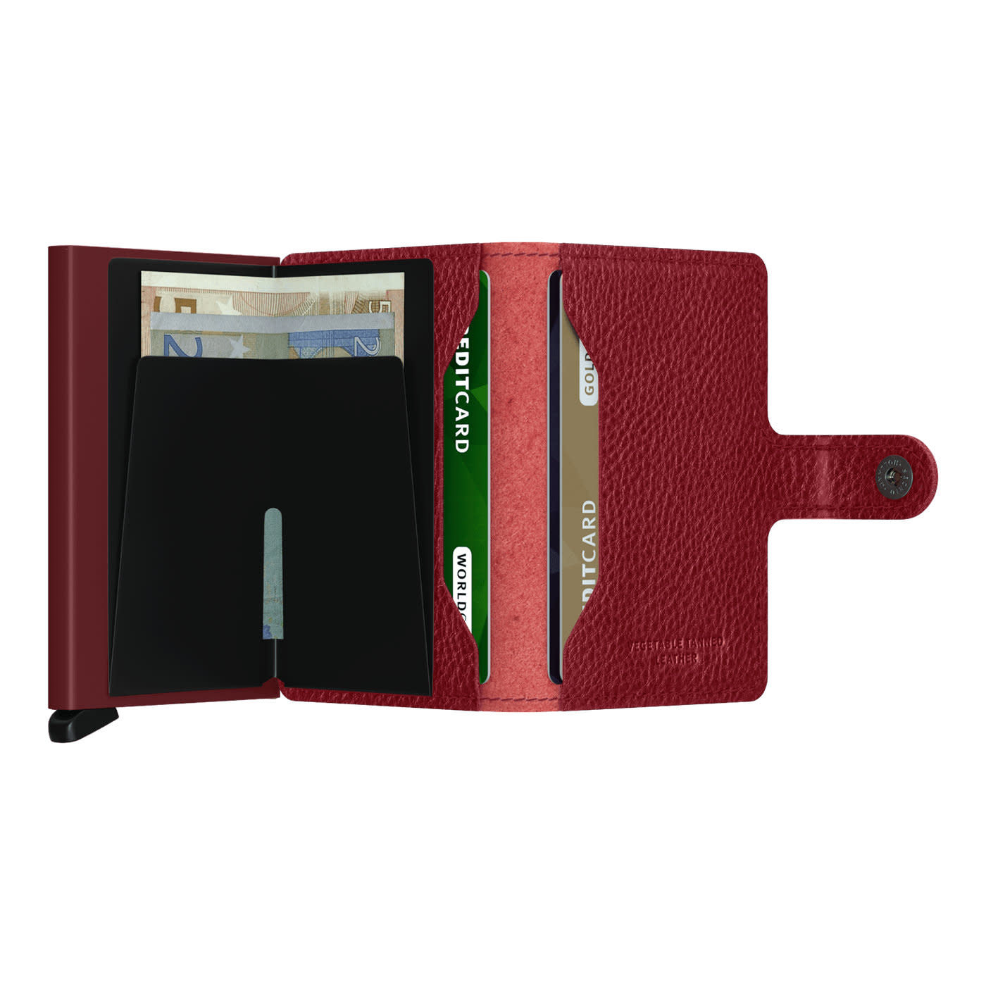 'Secrid Miniwallet - Veg' in 'Rosso-Bordeaux' colour