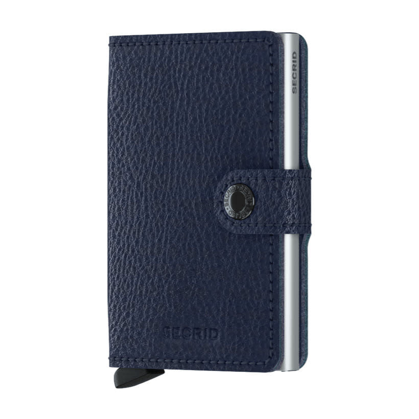 'Secrid Miniwallet - Veg' in 'Navy-Silver' colour