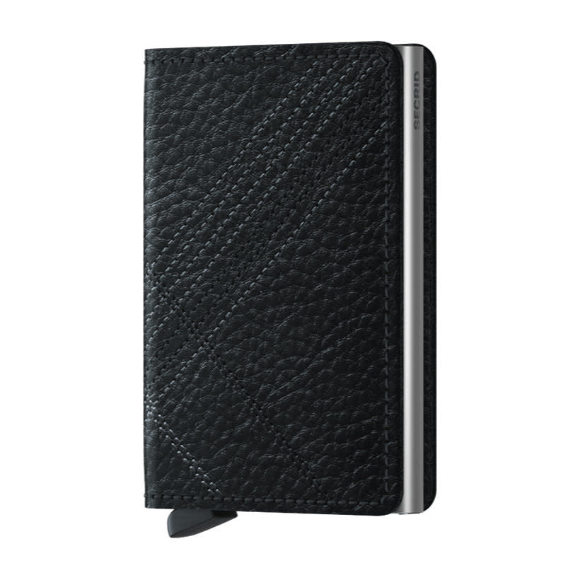 'Secrid Slimwallet - Stitch Linea' in 'Black' colour