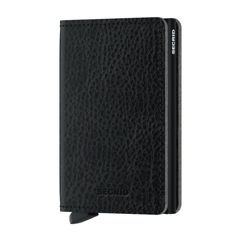 'Secrid Slimwallet - Veg' in 'Black-Black' colour