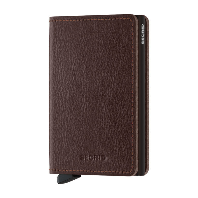 'Secrid Slimwallet - Veg' in 'Espresso-Brown' colour